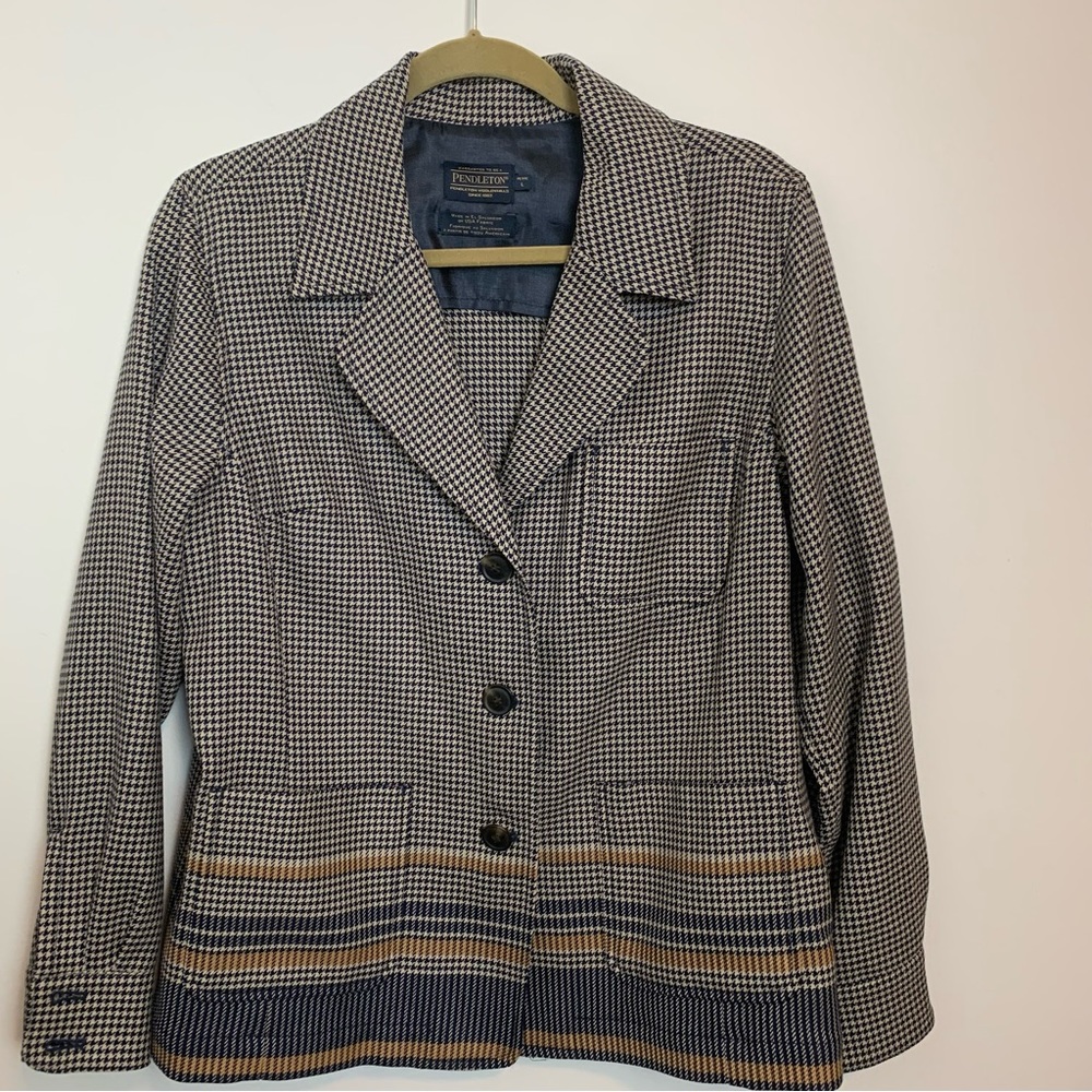 Pendleton Women’s Houndstooth Blazer/Jacket - image 1